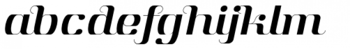 Aston Normal Italic Font LOWERCASE