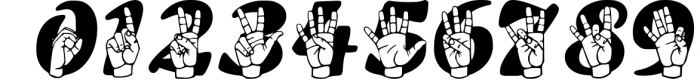 ASL Font American Sign Language | Type ASL Letters, #s, ILYs Font OTHER CHARS