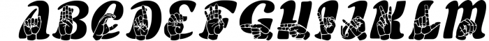 ASL Font American Sign Language | Type ASL Letters, #s, ILYs Font UPPERCASE