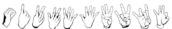 ASL Hands By Frank Font OTHER CHARS