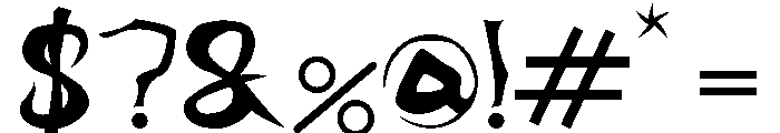 ASMAT Font OTHER CHARS