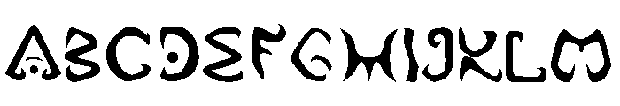 ASMAT Font UPPERCASE
