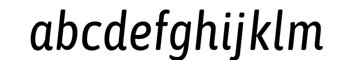 Asap Condensed Italic Font LOWERCASE