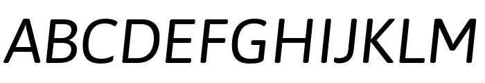 Asap-Italic Font UPPERCASE