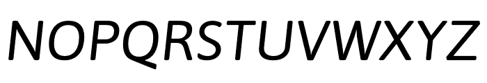 Asap-Italic Font UPPERCASE