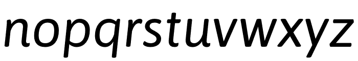Asap-Italic Font LOWERCASE