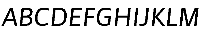 Asap Sharp Italic Font UPPERCASE