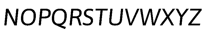 Asap Sharp Italic Font UPPERCASE