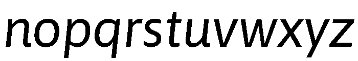 Asap Sharp Italic Font LOWERCASE