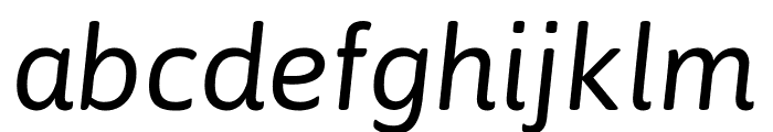 Asap VF Beta Italic Font LOWERCASE