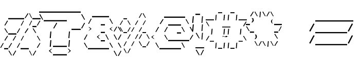 Asciid Font OTHER CHARS