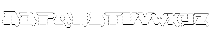 Asciid Font UPPERCASE