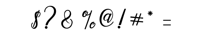 AselineScript Font OTHER CHARS