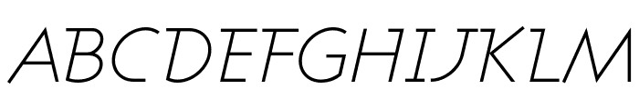Ashby Light Italic Font UPPERCASE
