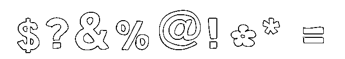 AshleysFont2 Font OTHER CHARS