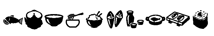 Asian Food Font OTHER CHARS