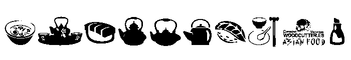 Asian Food Font OTHER CHARS