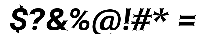 Asimov Edge Wide Italic Font OTHER CHARS