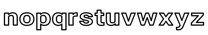 Asimov Extra Wide Outline Font LOWERCASE