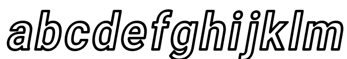 Asimov Narrow Outline Italic Font LOWERCASE