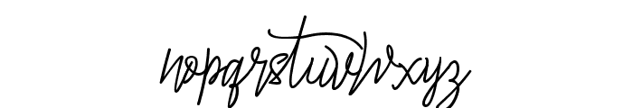 Asittany Script Regular Font LOWERCASE