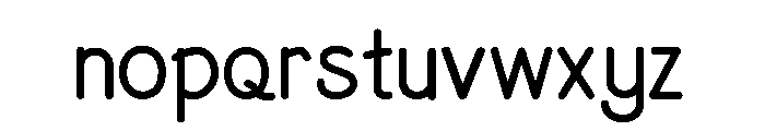 Aslam Font LOWERCASE