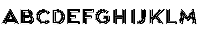 Aspect Ratio 3D Font UPPERCASE