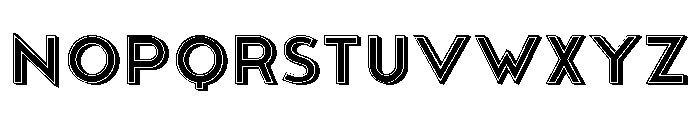 Aspect Ratio 3D Font UPPERCASE