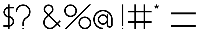 Aspex Font OTHER CHARS