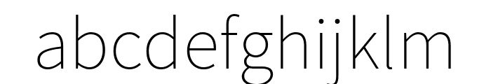 Assistant ExtraLight Font LOWERCASE