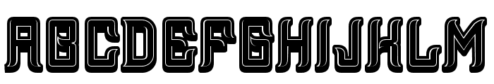 Assyrian 3D Filled Regular Font UPPERCASE