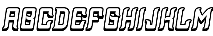 Assyrian 3D Italic Font UPPERCASE