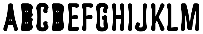 Astakhov Dished E-F Font UPPERCASE