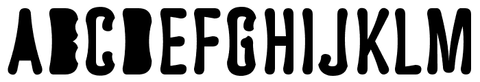 Astakhov Dished F Font UPPERCASE