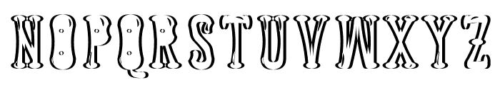 Astakhov Dished Sh Gl EF Serif Font UPPERCASE