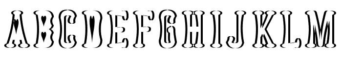 Astakhov Dished Sh H Serif Font UPPERCASE