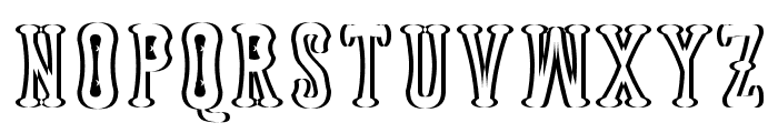 Astakhov Dished Shadow E Serif Font UPPERCASE