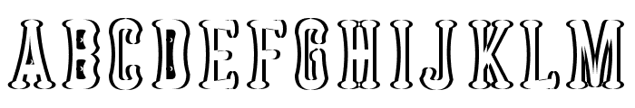 Astakhov Dished Shadow E Serif Font LOWERCASE