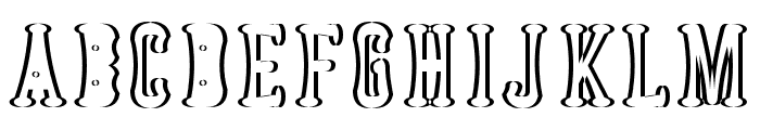 Astakhov Dished Shadow EF Serif Font UPPERCASE