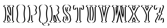 Astakhov Dished Shadow F Serif Font UPPERCASE