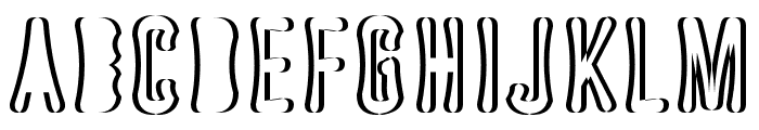 Astakhov Dished Shadow F Font LOWERCASE