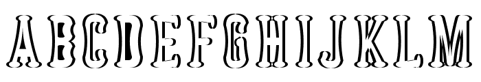Astakhov Dished Shadow Serif Font UPPERCASE