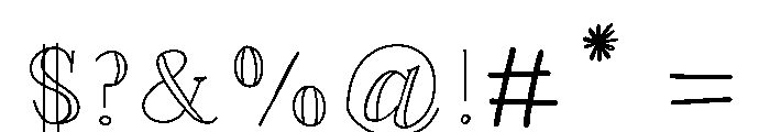 AsterBloom Font OTHER CHARS