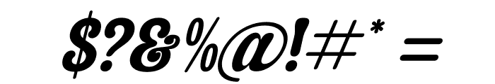 Asterah Quirkyn DEMO VERSION Italic Font OTHER CHARS