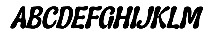 Asterah Quirkyn DEMO VERSION Italic Font UPPERCASE