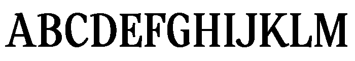 Asterisco Quinatum Condensed Regular Font UPPERCASE