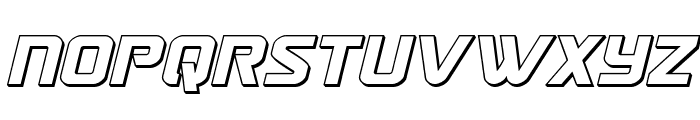 Astro Armada 3D Italic Font LOWERCASE