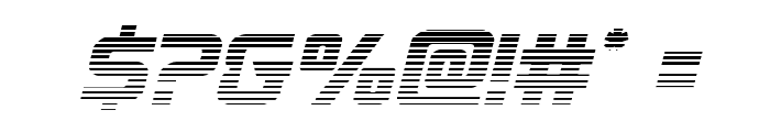Astro Armada Gradient 2 Italic Font OTHER CHARS
