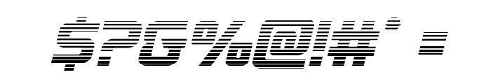 Astro Armada Gradient Italic Font OTHER CHARS