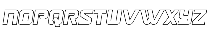 Astro Armada Outline Semi-Ital Font LOWERCASE